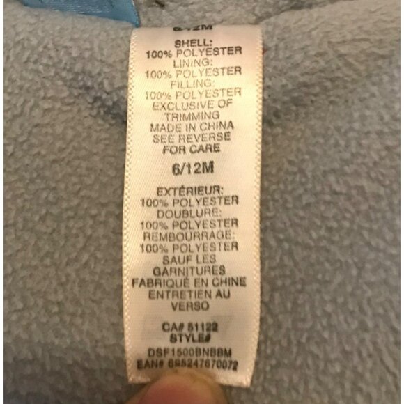 Disney Baby  Mickey Mouse Red & Black Striped Hooded Bunting Bag Outerwear 6-12M - Picture 5 of 7